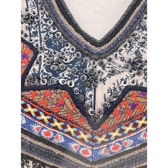 Anthropologie Akemi + Kin Boho Tunic Top, EUC Sz S Festival, Boho Top, chic vibe - Picture 6 of 11